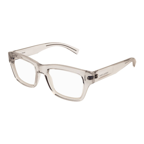 Saint Laurent Sl616 Beige Uni-Sex Rectangle Optical Frames | Eyewear Index