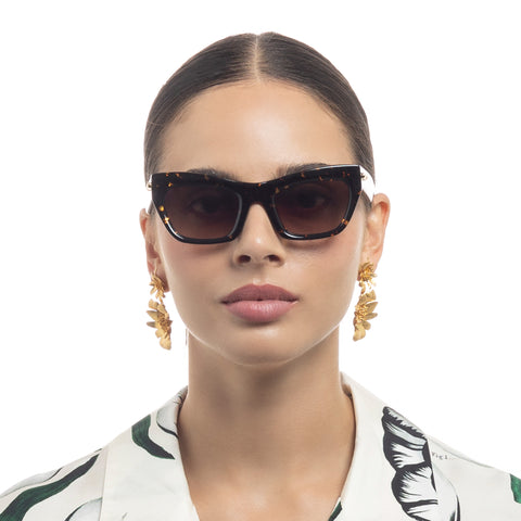 Oroton Sebes Neo Tort Female Cat-Eye Sunglasses | Eyewear Index