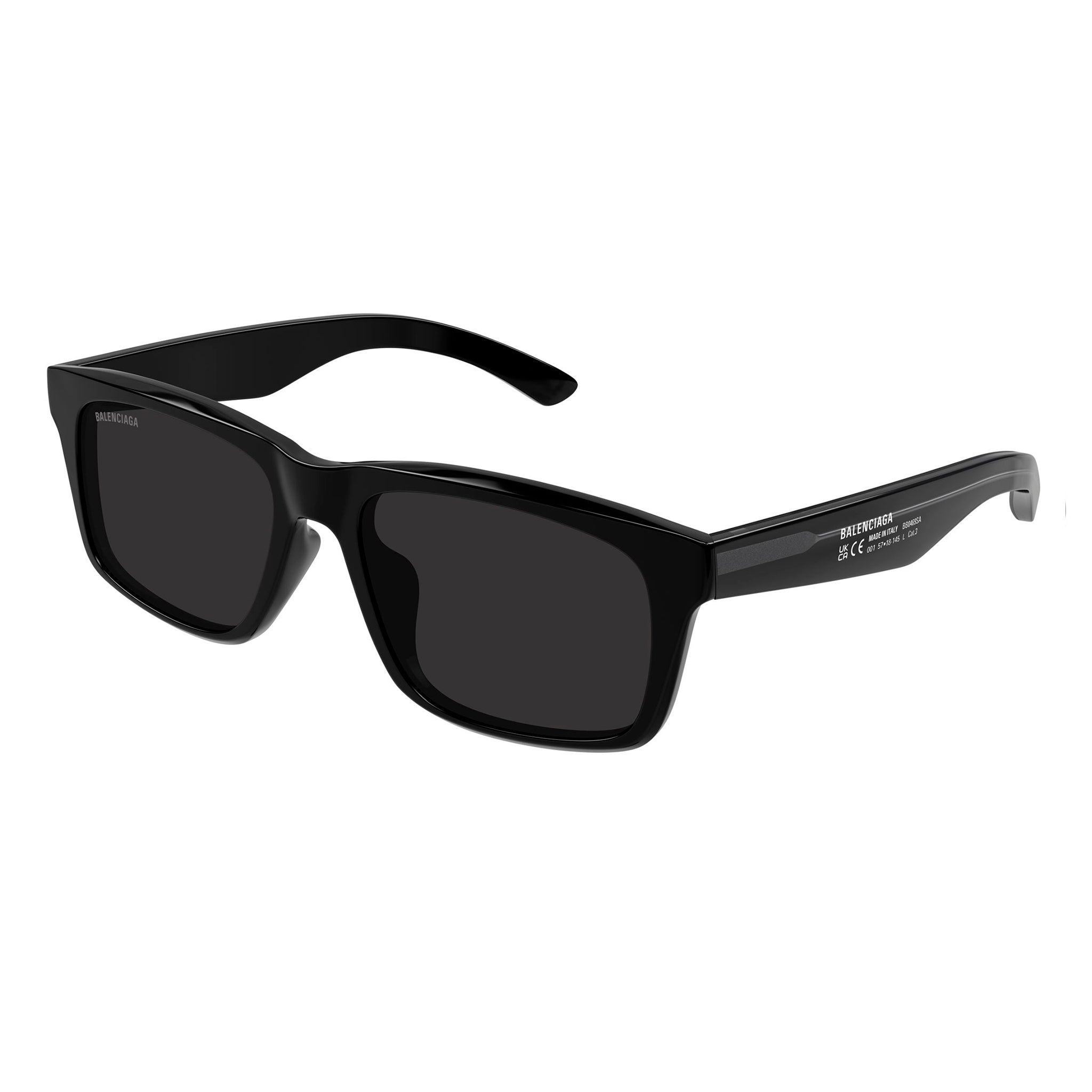 Balenciaga Bb0469sa Black Male Rectangle Sunglasses | Eyewear Index