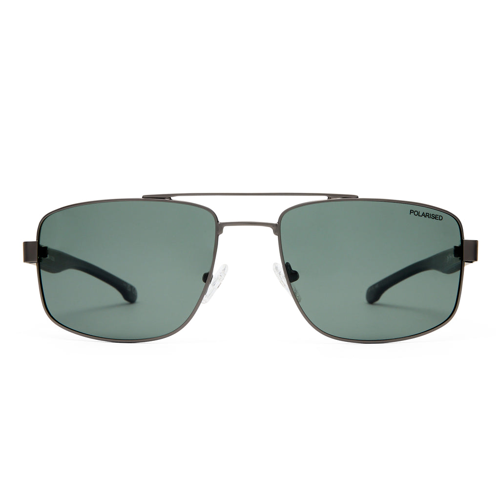 Fish Harpoon Matte Gunmetal Charcoal Male Aviator Sunglasses | Eyewear Index