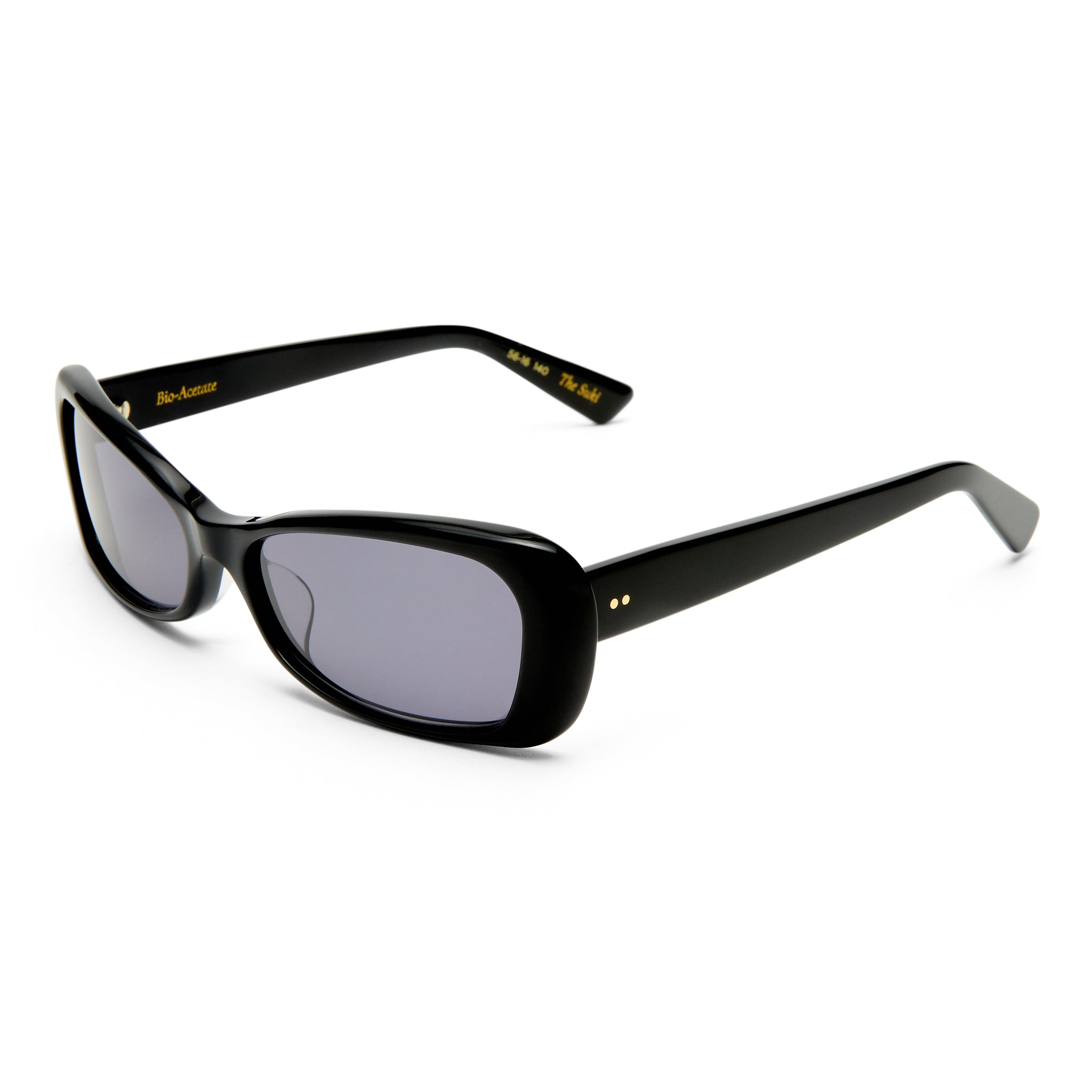 Luv Lou The Suki Black Female Rectangle Sunglasses | Eyewear Index