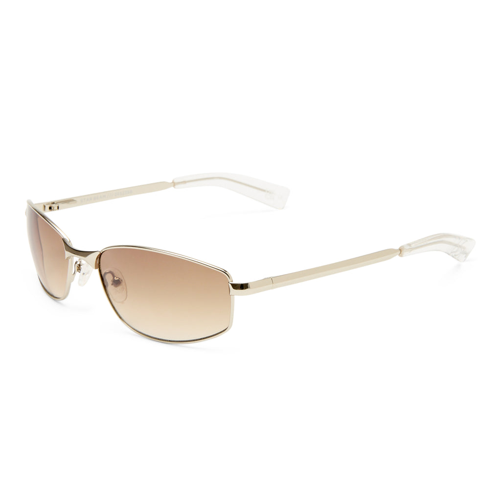 Le Specs Star Beam Silver Uni-Sex Wrap Sunglasses | Eyewear Index