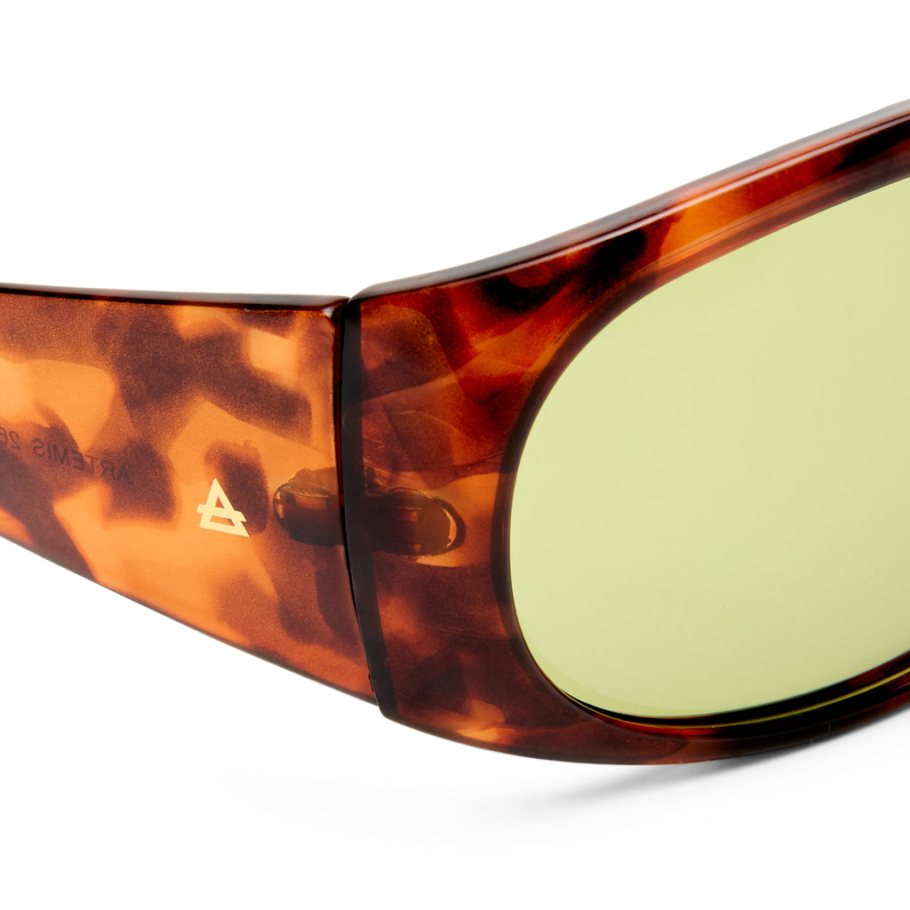 Aire Artemis Dark Tort Uni-Sex Shield Sunglasses | Eyewear Index