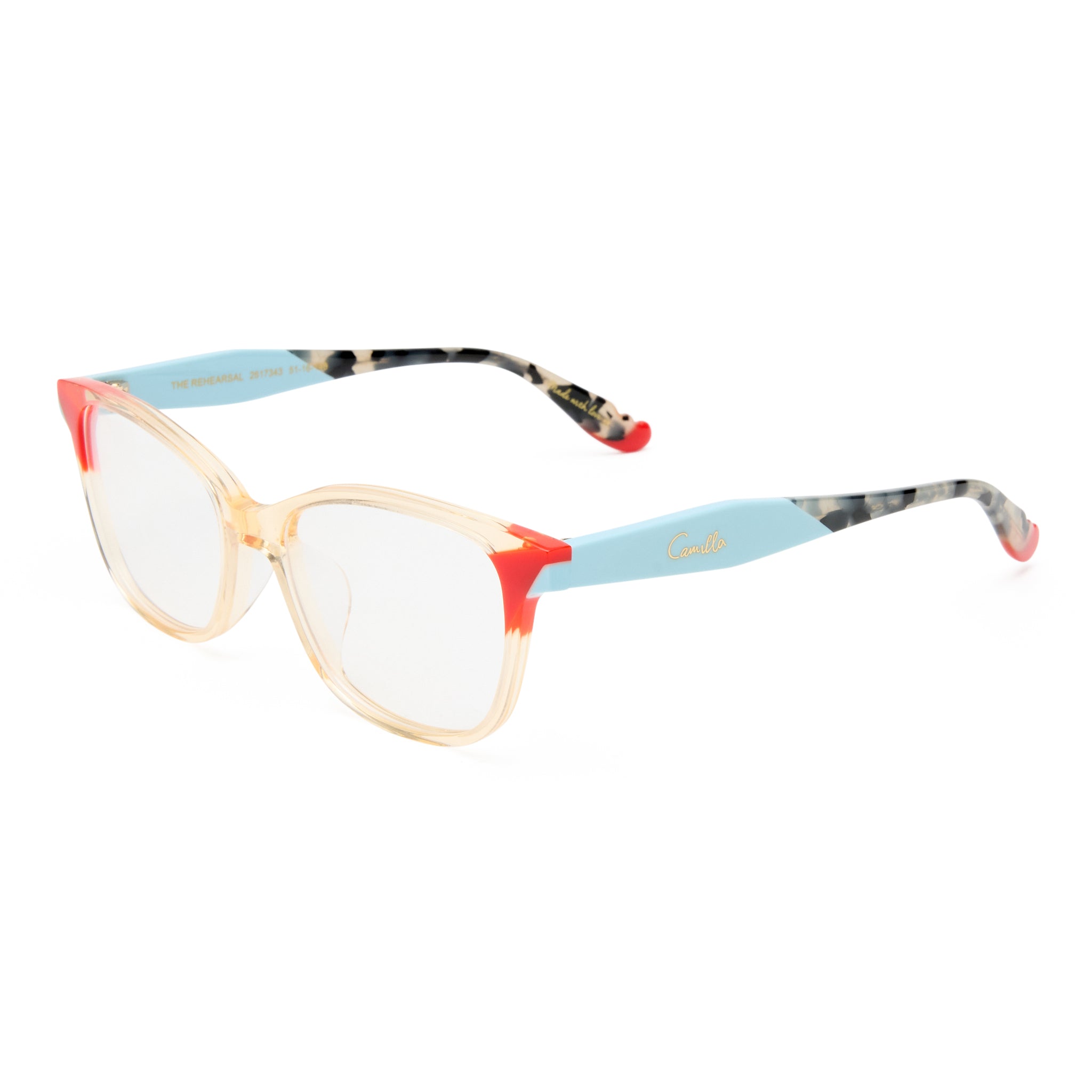 Camilla The Rehearsal Sand Cookie Tort Female D-Frame Optical Frames | Eyewear Index