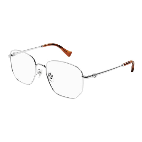 Gucci Gg1420ok Silver Female Rectangle Optical Frames | Eyewear Index