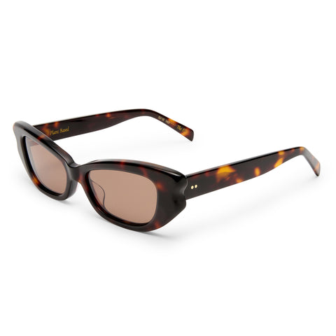 Luv Lou The Elle Classic Tort Female Cat-Eye Sunglasses | Eyewear Index