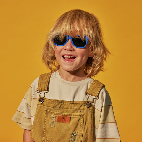 Cancer Council Alligator Kids Electric Rubber Male D-Frame Sunglasses | Eyewear Index