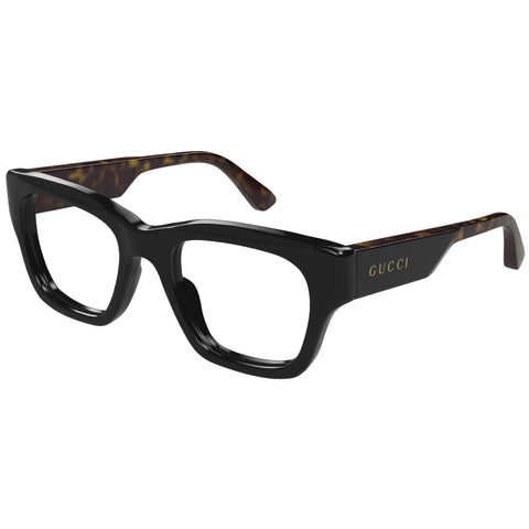 Gucci Gg1669o Black Male Rectangle Optical Frames | Eyewear Index