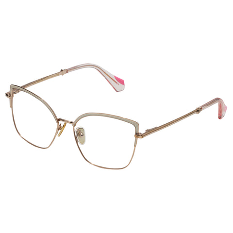 Camilla Full Vintage Rose Gold Ivory Female Cat-Eye Optical Frames | Eyewear Index