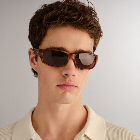 Cancer Council Dandaloo Matte Tort Male Wrap Sunglasses | Eyewear Index