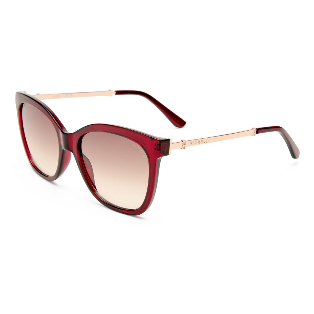 Fiorelli Aurea Plum Female Cat-Eye Sunglasses | Eyewear Index