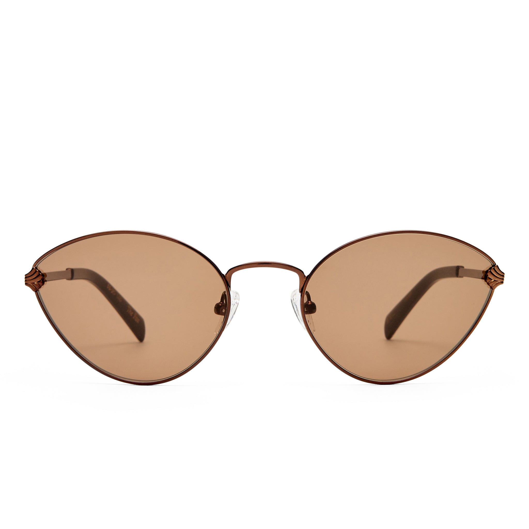 Luv Lou The Fox Bronze Female Cat-Eye Sunglasses | Eyewear Index