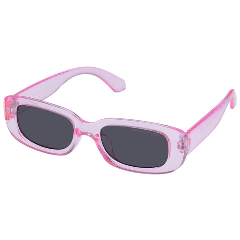 Cancer Council Budgie Kids Neon Pink Uni-Sex Rectangle Sunglasses | Eyewear Index