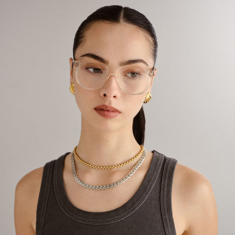 Le Specs Formentera Sand Charcoal Granite Female Round Optical Frames | Eyewear Index