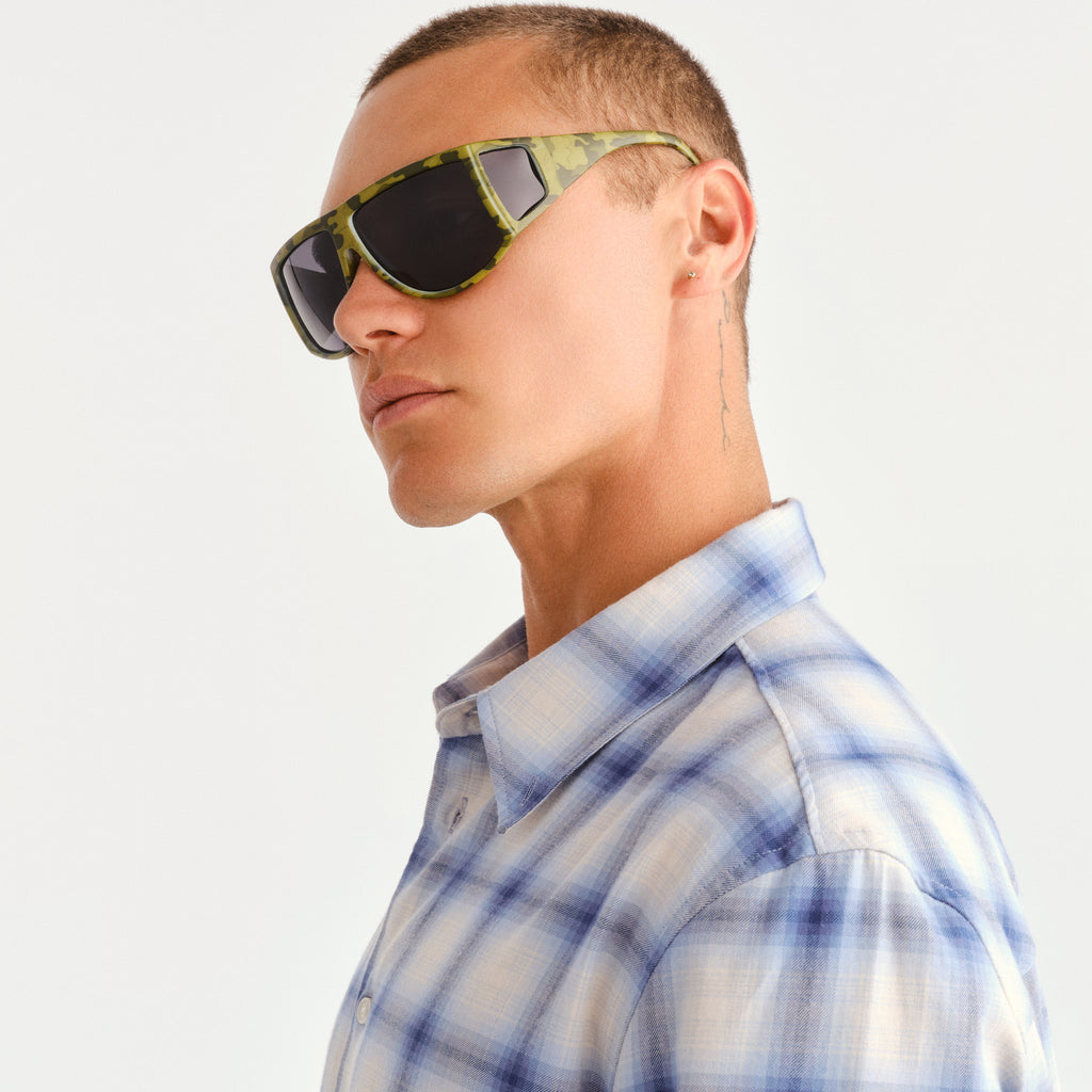 Cancer Council Nash Green Camouflage Uni-Sex 4 Lens Sunglasses | Eyewear Index