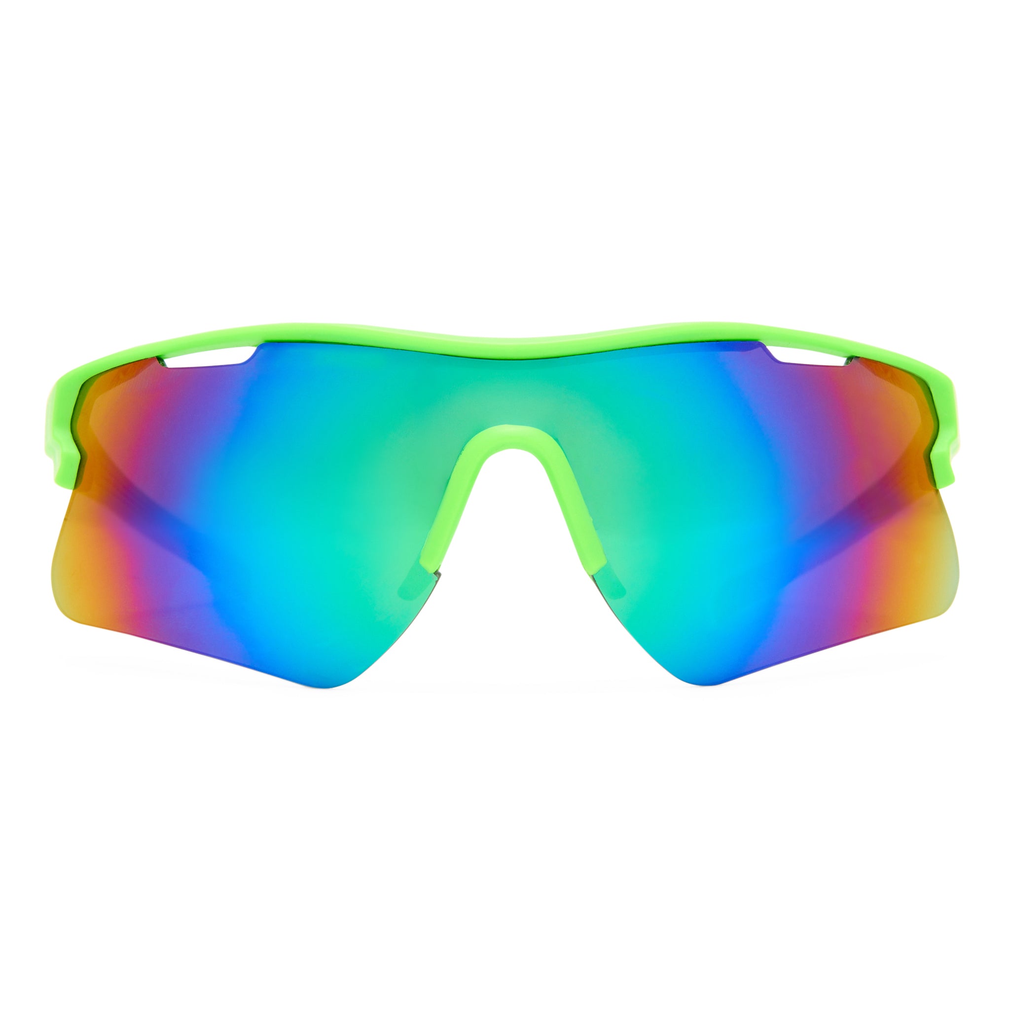 Solarized Astro Wrap Neon Green Male Wrap Sunglasses | Eyewear Index