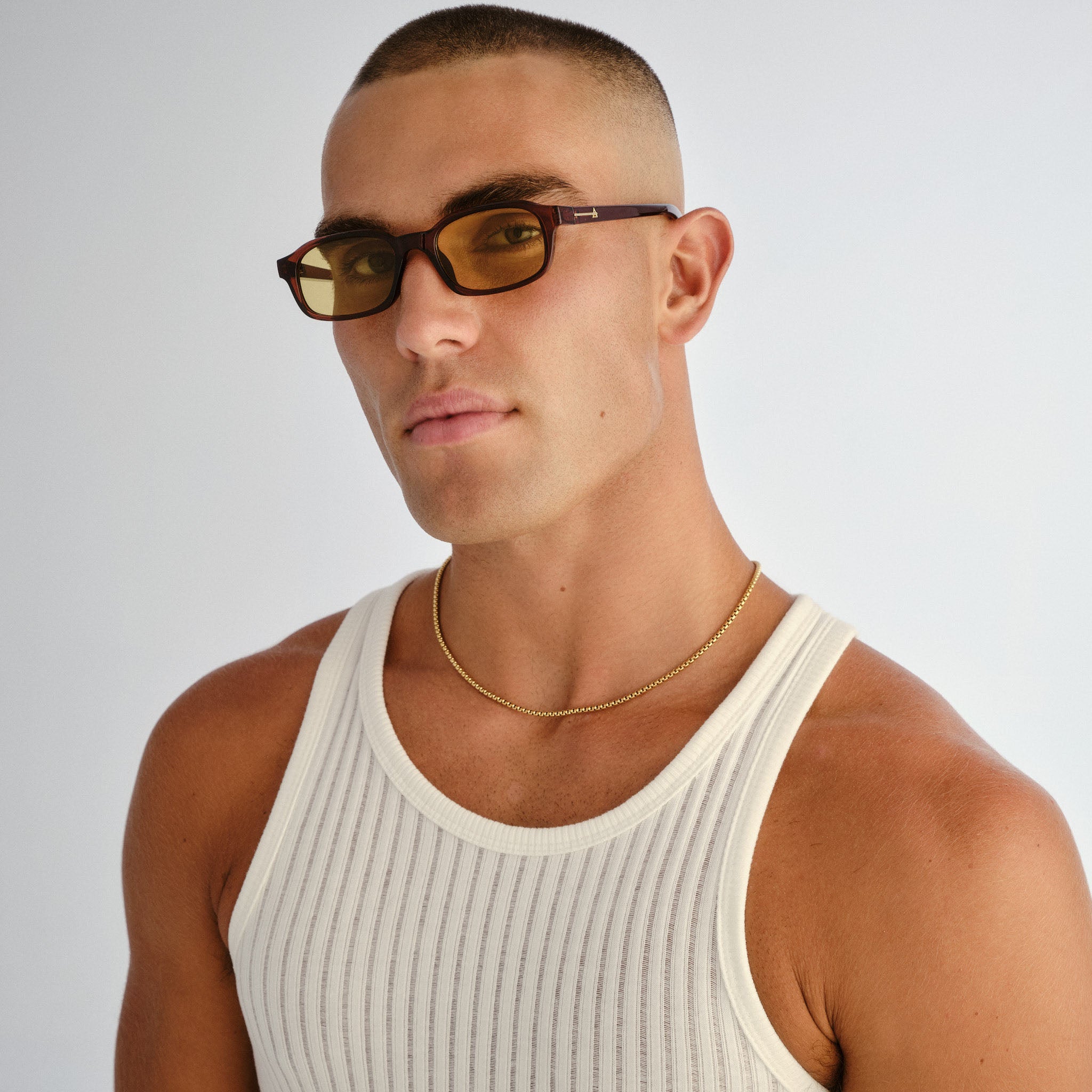 Aire Kinetic Auburn Uni-Sex Rectangle Sunglasses | Eyewear Index