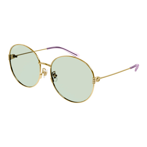 Gucci Gg1281sk Gold Female Round Sunglasses | Eyewear Index