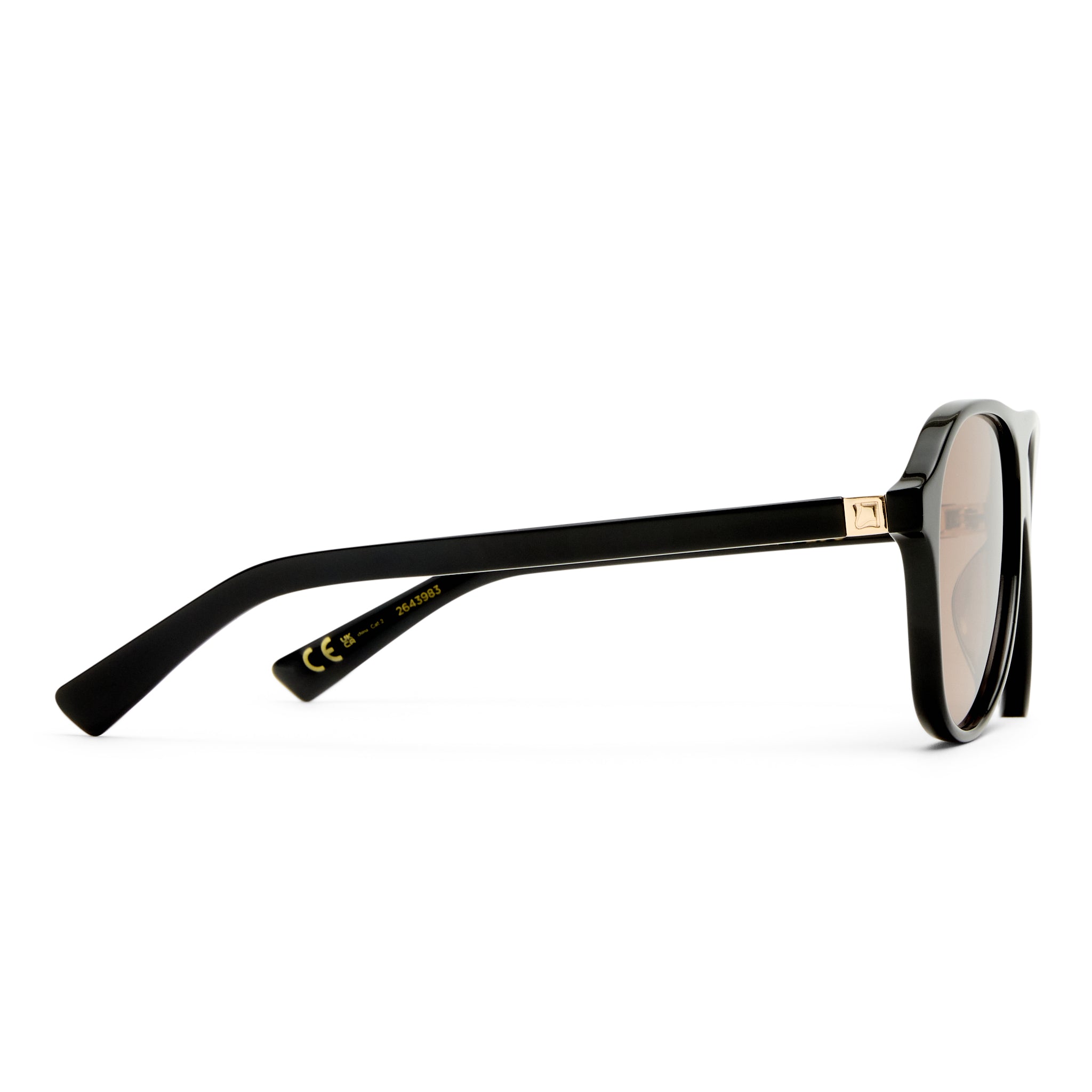 Luv Lou The Eve Black Female Aviator Sunglasses | Eyewear Index
