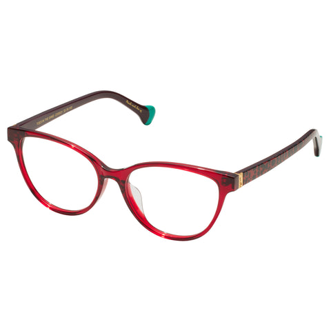 Camilla Toes In The Sand Cherry Glitter Leopard Female Cat-Eye Optical Frames | Eyewear Index