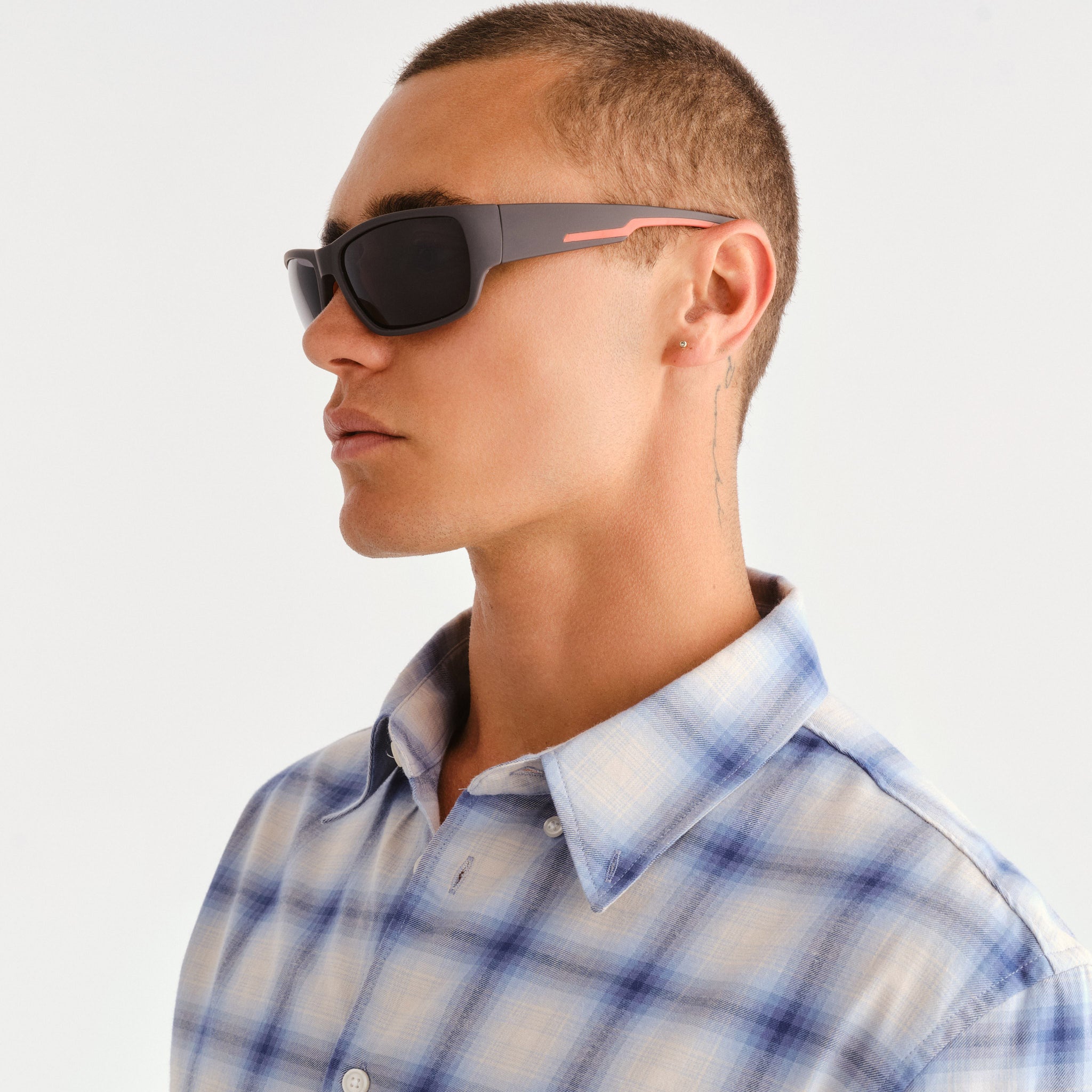 Cancer Council Merimbula Brown Rubber Male Wrap Sunglasses | Eyewear Index