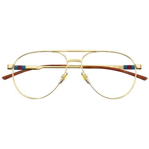 Gucci Gg1679o Gold Male Navigator Optical Frames | Eyewear Index