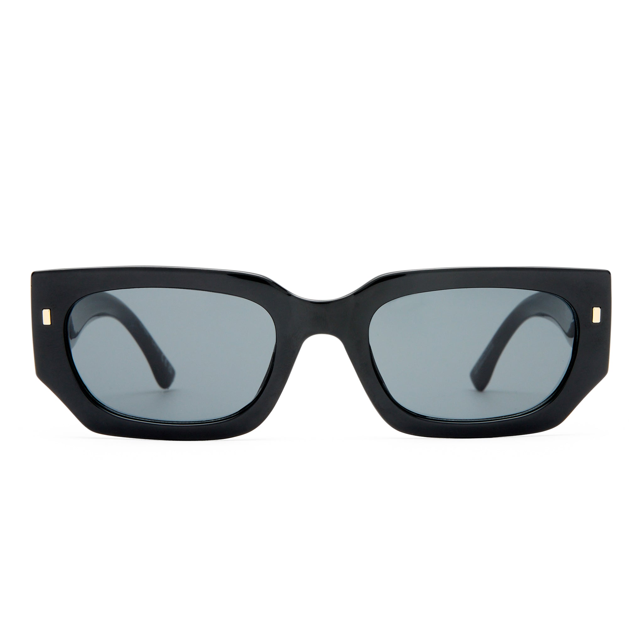 Aire Renegade Black Uni-Sex Rectangle Sunglasses | Eyewear Index