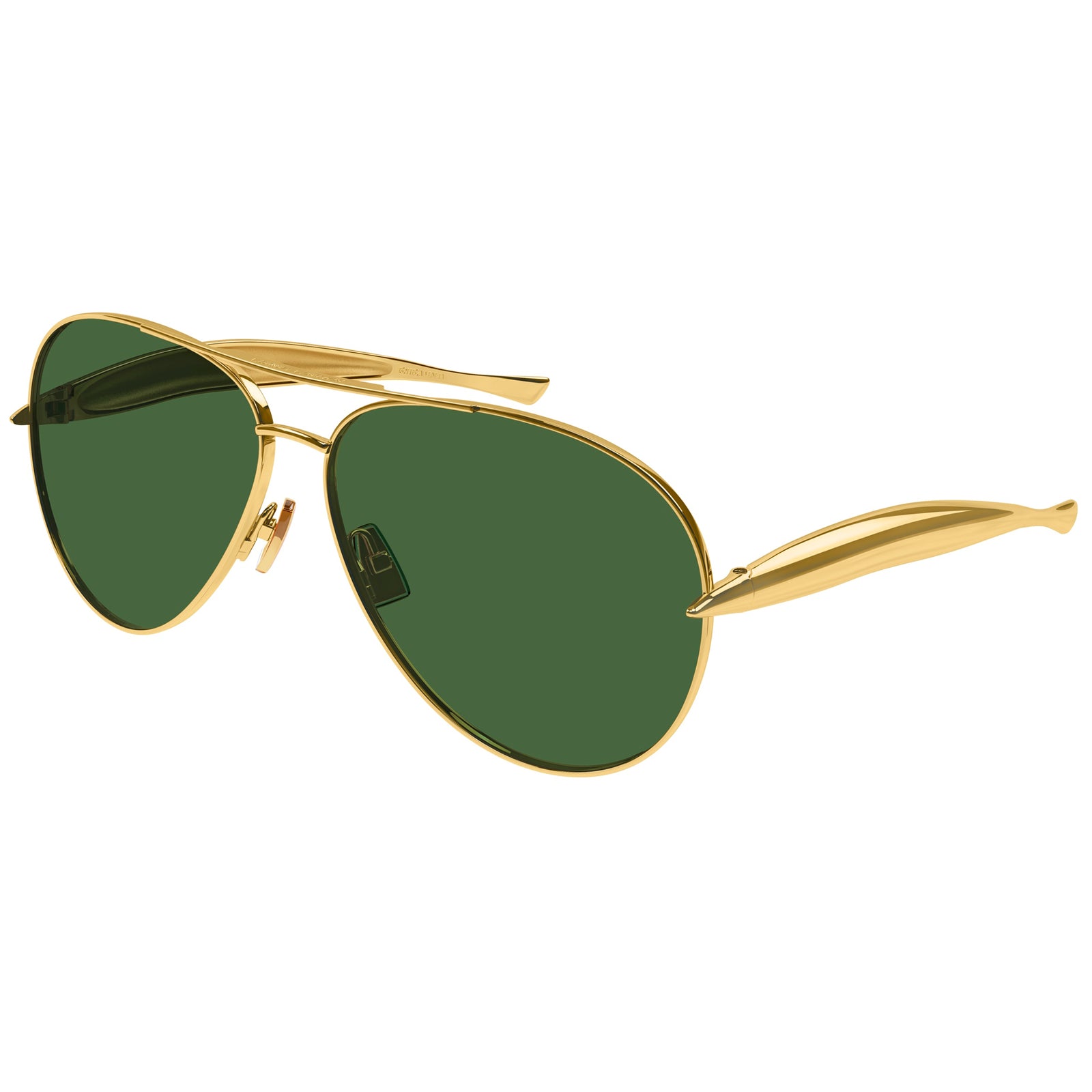Bottega Veneta Bv1305s Gold Uni-Sex Aviator Sunglasses | Eyewear Index