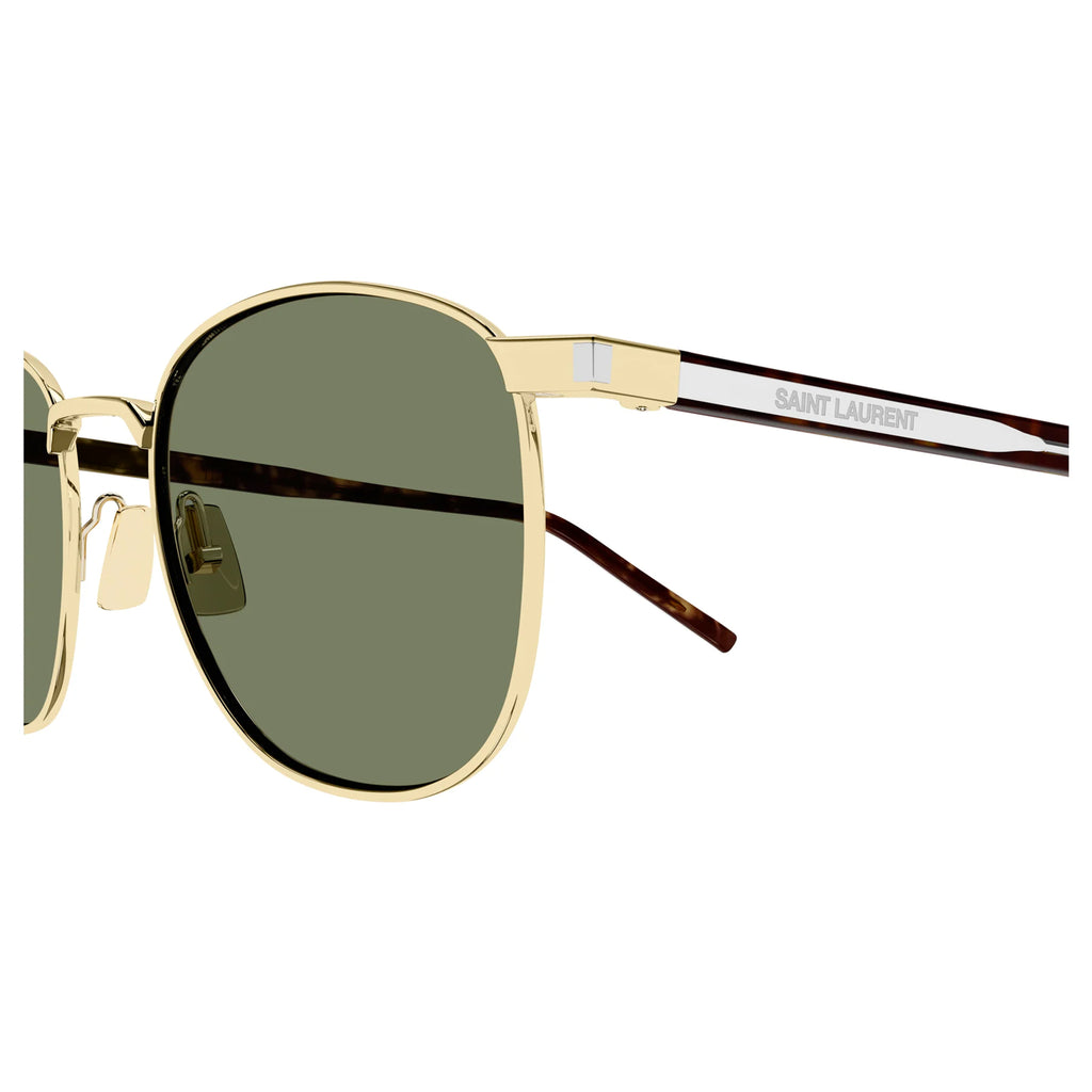 Saint Laurent Sl747 Gold Uni-Sex Round Sunglasses | Eyewear Index
