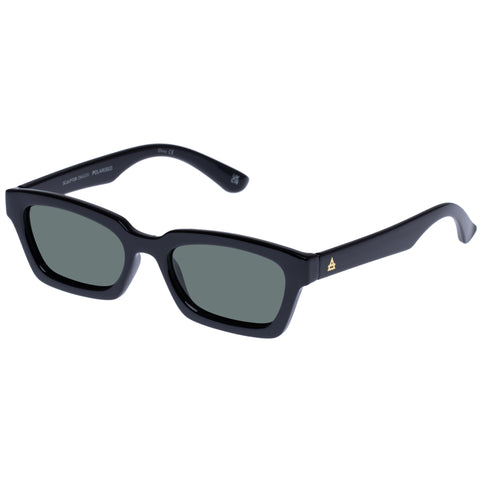 Aire Sculptor Black Uni-Sex Rectangle Sunglasses | Eyewear Index