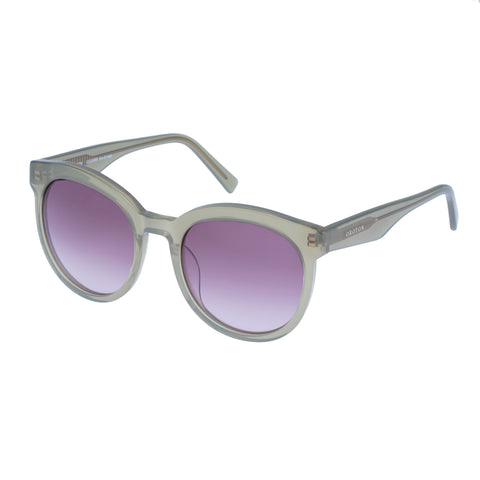 Oroton Addison Khaki Female Round Sunglasses | Eyewear Index