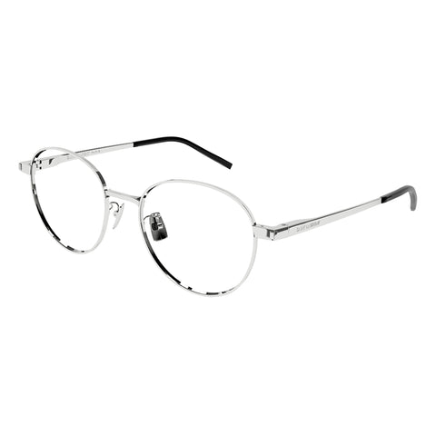 Saint Laurent Sl532 Silver Uni-Sex Round Optical Frames | Eyewear Index