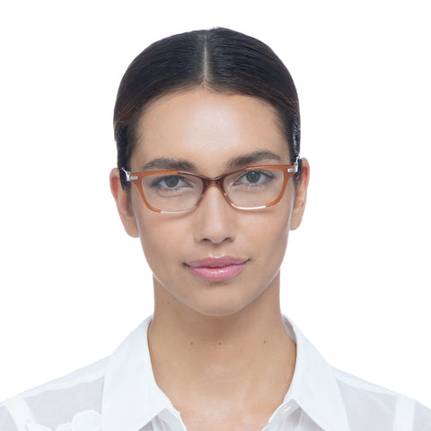 Oroton Mandy Rose Splice Rose Gold Female Rectangle Optical Frames | Eyewear Index