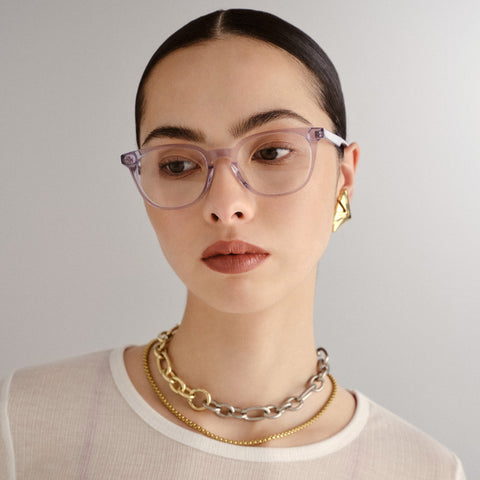 Le Specs Believer Moonstone Uni-Sex Round Optical Frames | Eyewear Index