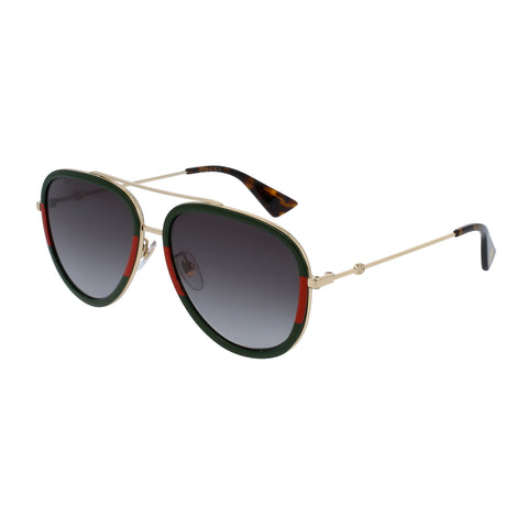 Gucci Gg0062s Gold-Gold Female Aviator Sunglasses | Eyewear Index