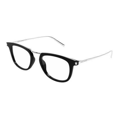 Saint Laurent Sl753opt Black Uni-Sex Round Optical Frames | Eyewear Index