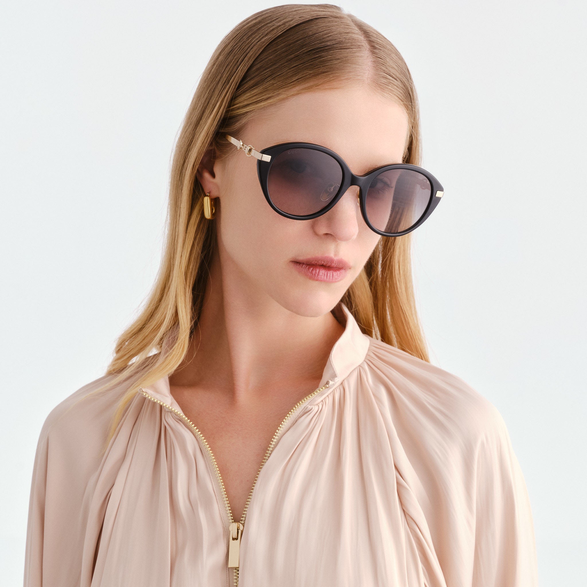 Gucci Gg2056sa Black Female Cat-Eye Sunglasses | Eyewear Index