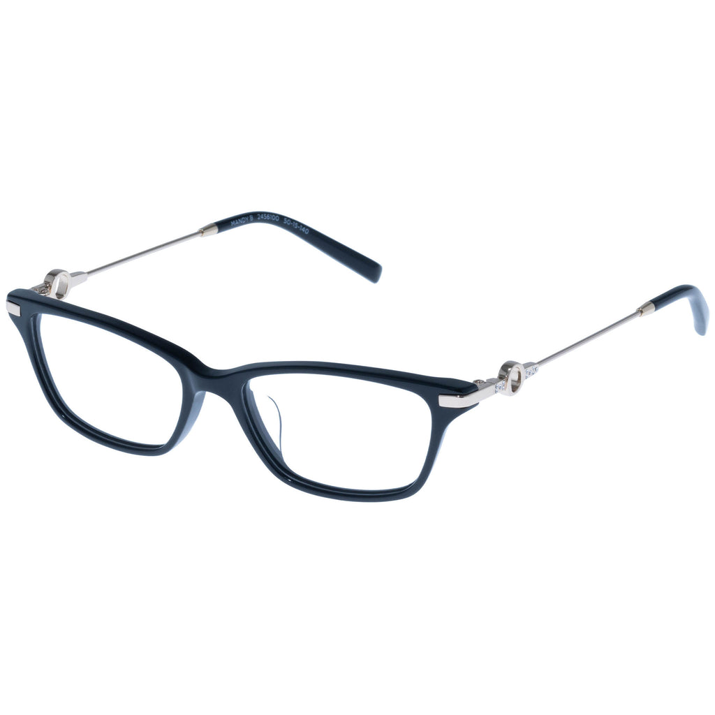 Oroton Mandy Black Gold Female Rectangle Optical Frames | Eyewear Index