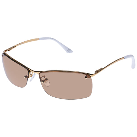 Aire Vega Bright Gold Uni-Sex Wrap Sunglasses | Eyewear Index