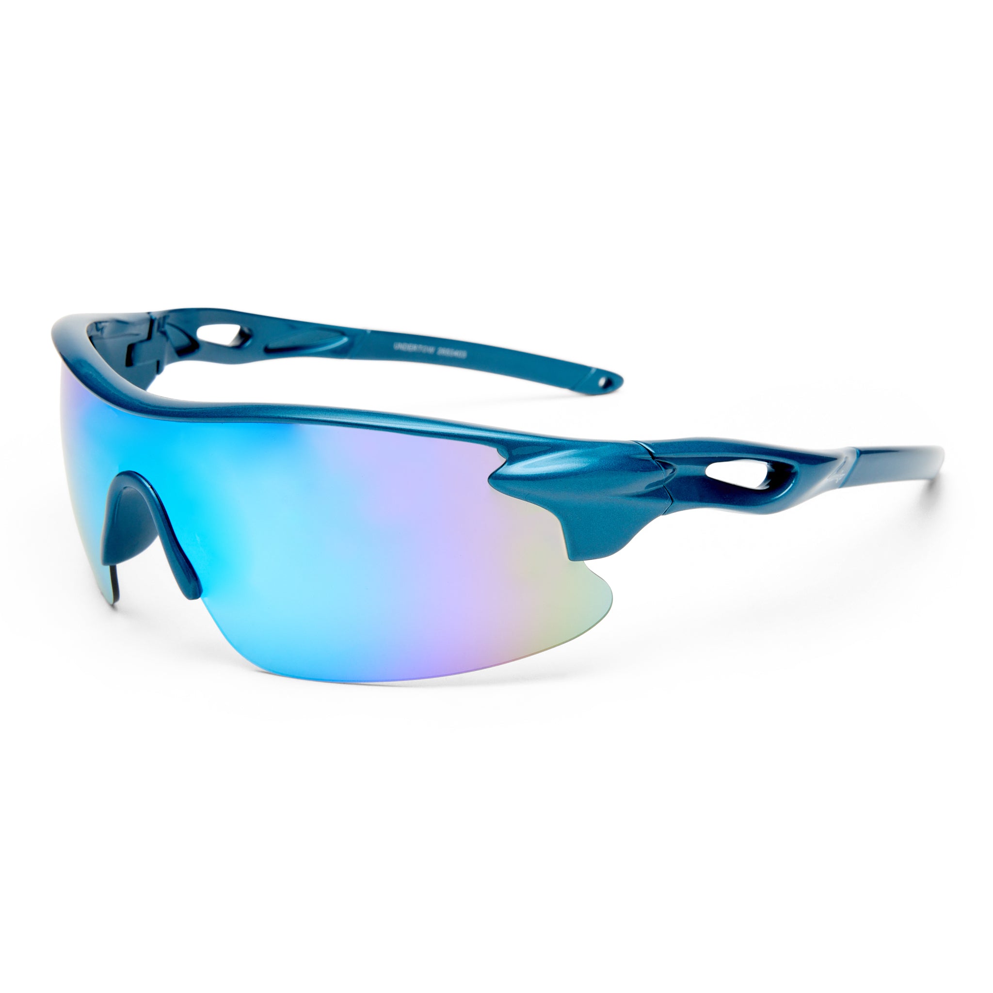 Mambo Undertow Blue Uni-Sex Wrap Sunglasses | Eyewear Index