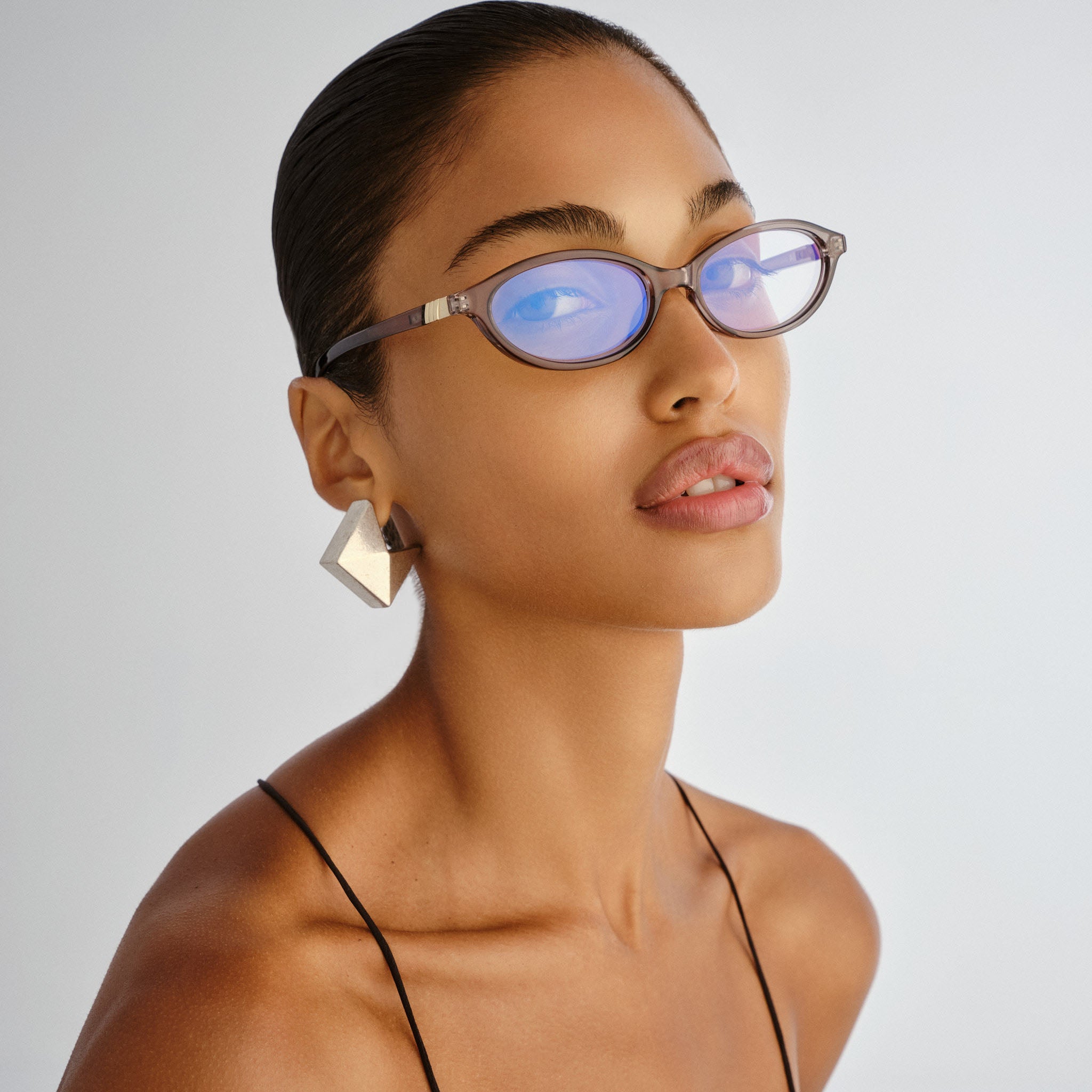 Le Specs Duskfall Shadow Female Wrap Blue Light | Eyewear Index