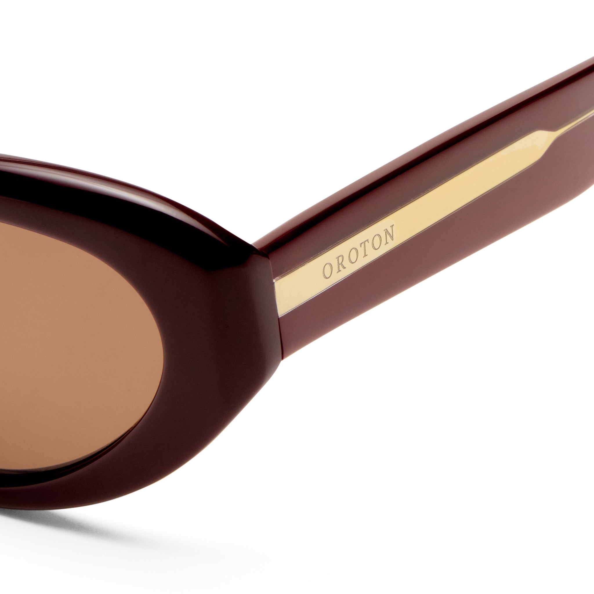 Oroton Remy Burgundy Female Cat-Eye Sunglasses | Eyewear Index