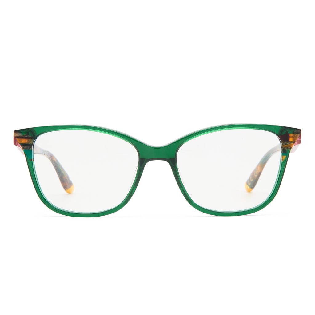 Camilla The Rehearsal Emerald Female D-Frame Optical Frames | Eyewear Index