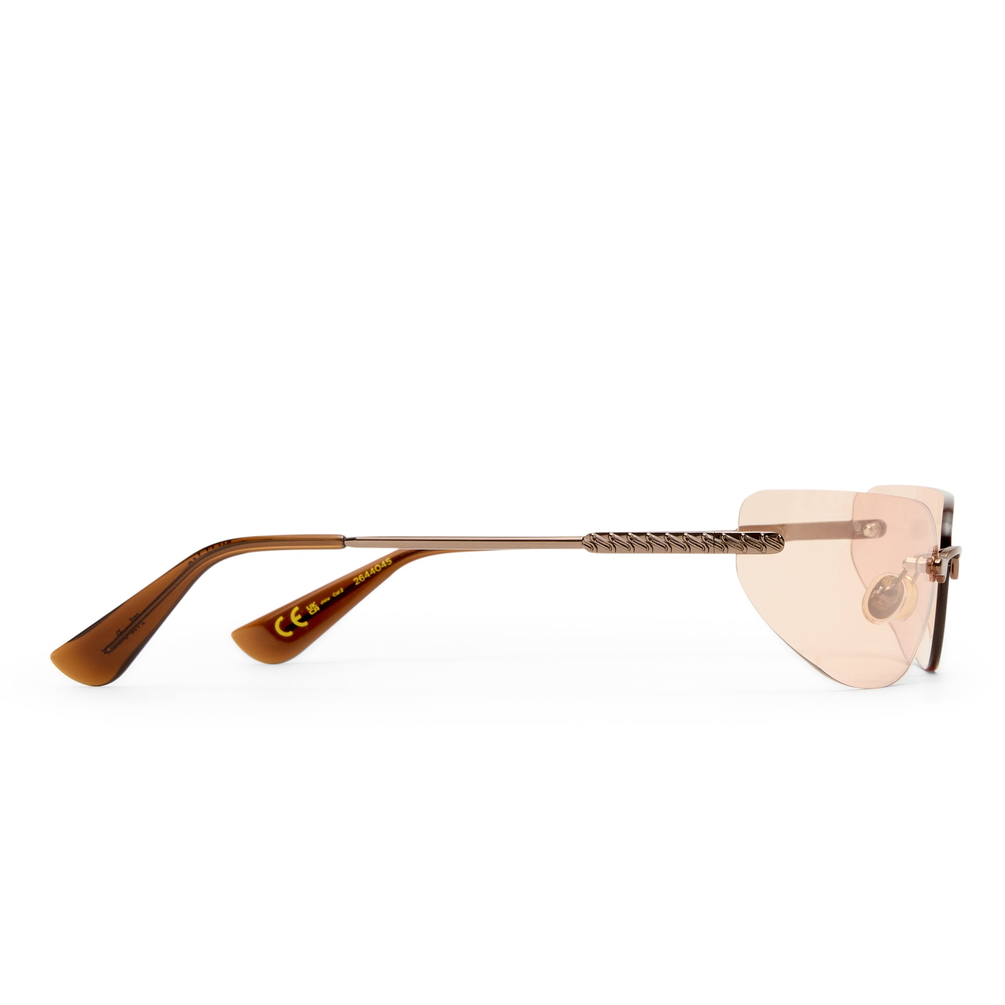 Luv Lou The River Bronze Female Rectangle Sunglasses | Eyewear Index
