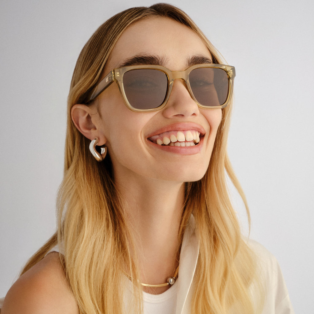 Le Specs Elixir Whiskey Uni-Sex Square Sunglasses | Eyewear Index