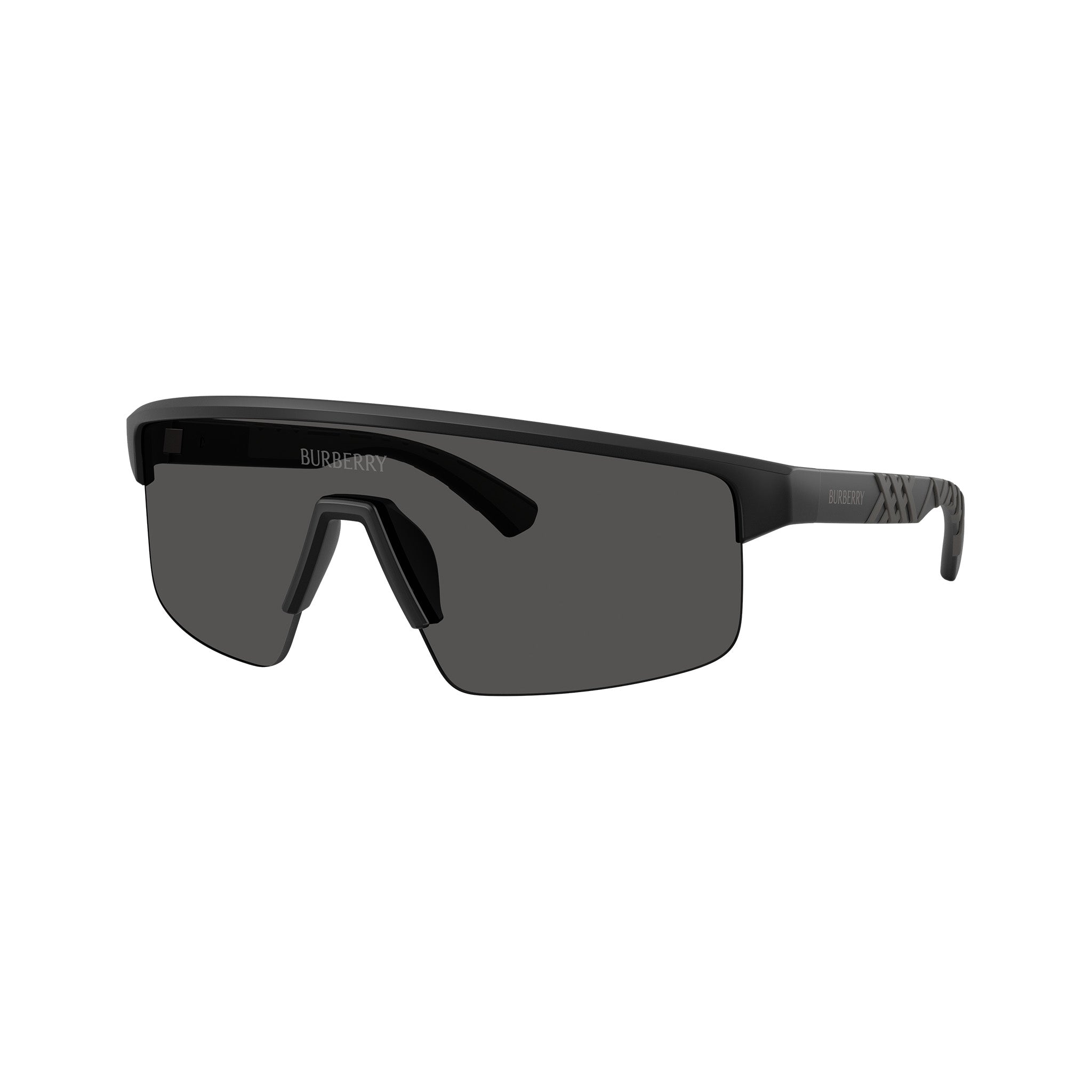 Burberry Be4498 426087 38 Matte Black Female Shield Sunglasses | Eyewear Index