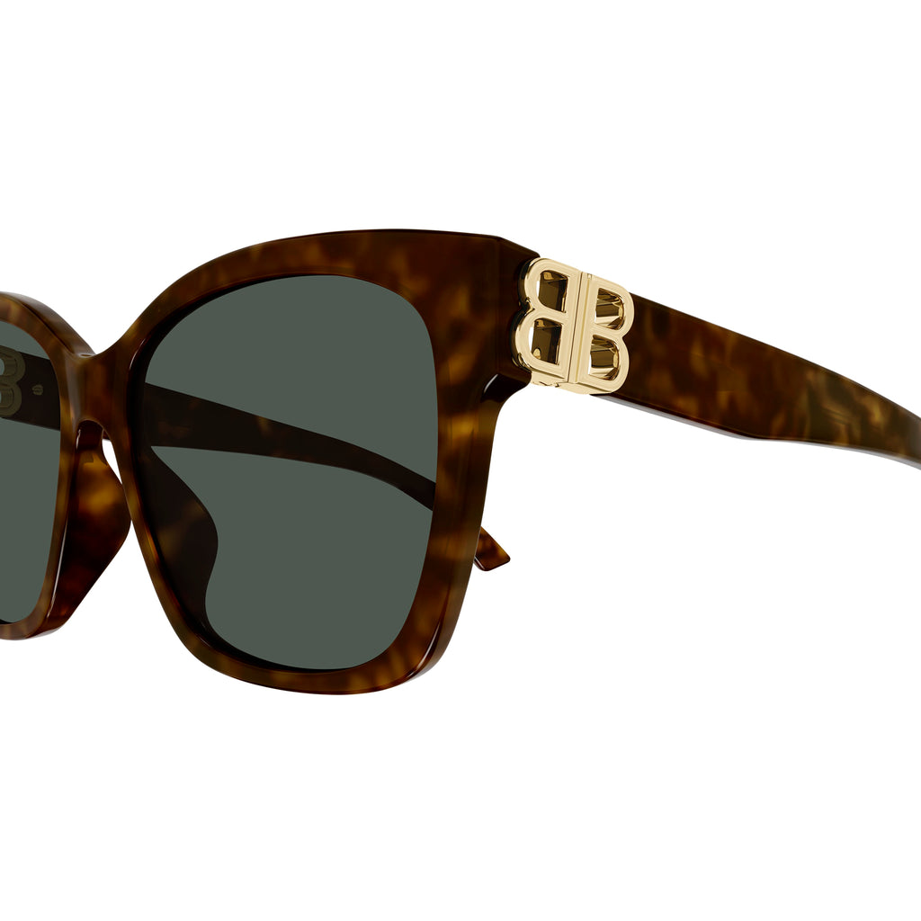 Balenciaga Bb0102sa Havana Female Cat-Eye Sunglasses | Eyewear Index