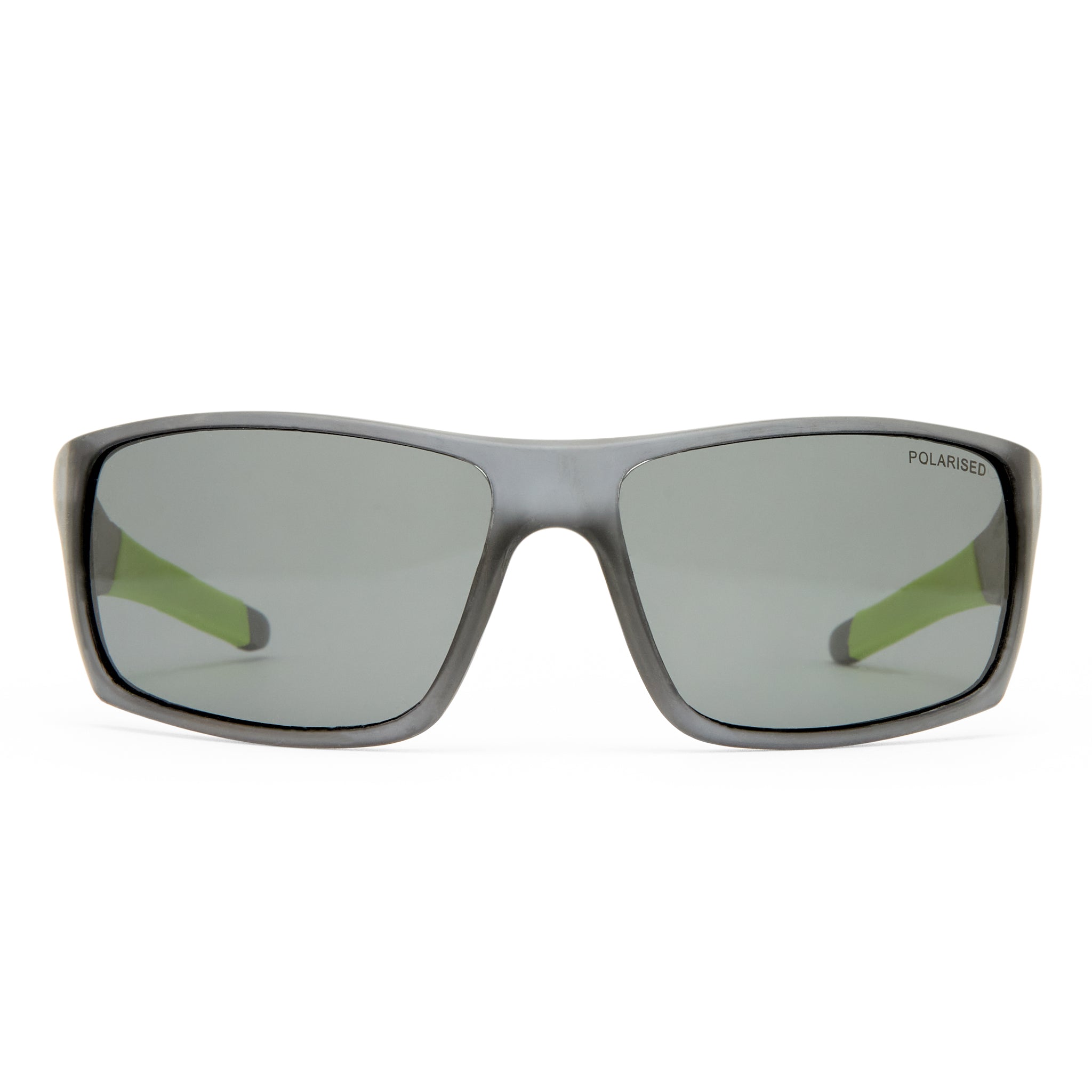 Cancer Council Orca Kids Matte Crystal Black Lime Male Wrap Sunglasses | Eyewear Index
