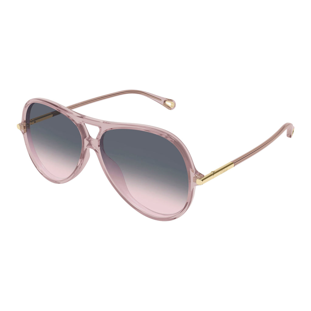 Chloe Ch0395s Pink Female Round Sunglasses | Eyewear Index