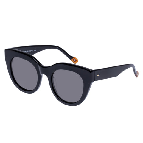 Le Specs Airy Canary Ii Black Female Cat-Eye Sunglasses | Eyewear Index